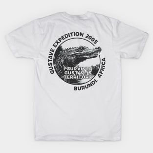 the killer crocodile Expedition 2005 in Burundi, East Africa T-Shirt T-Shirt